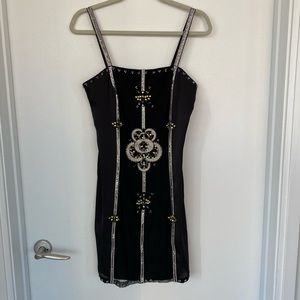 White House Black Market Jewel Bead Cocktail Dress